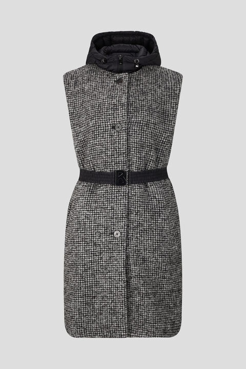 Marit gilet in Black/Off-white - 1