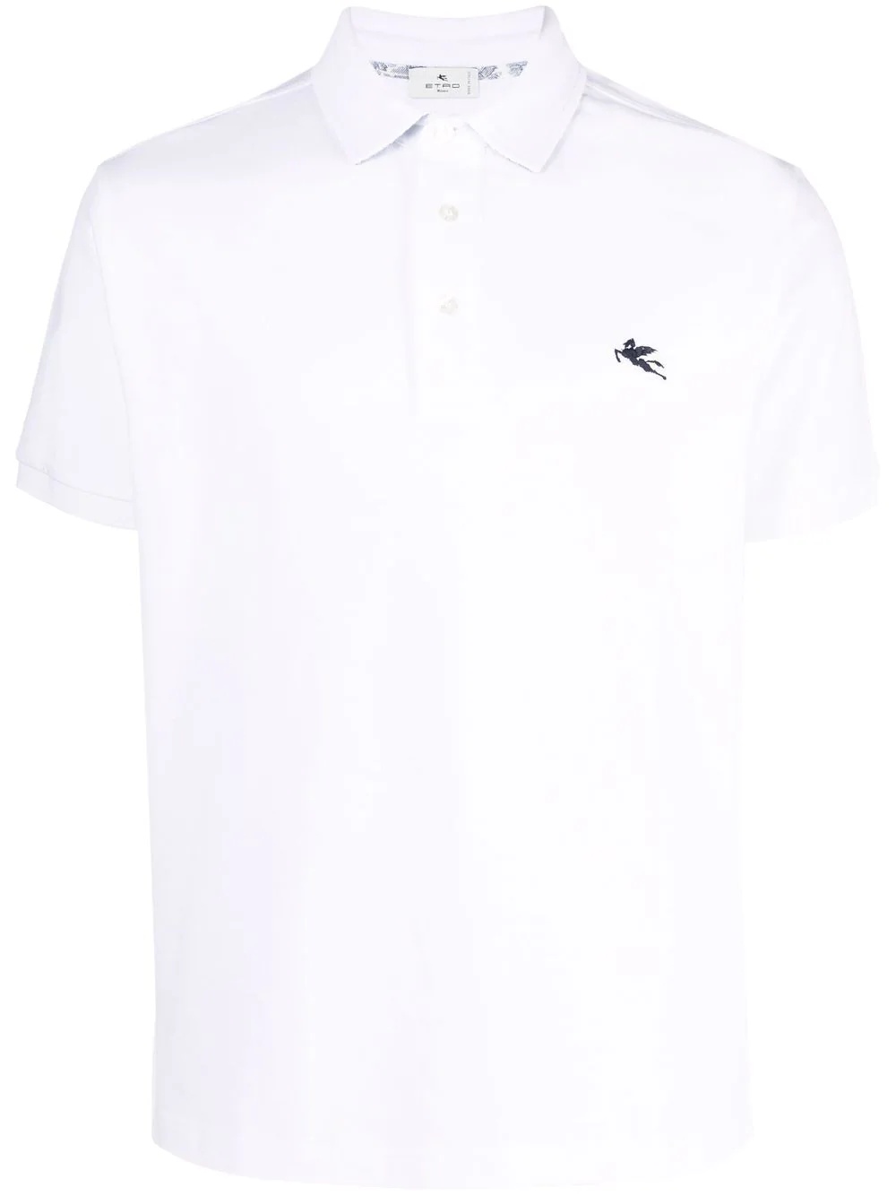 embroidered-motif polo shirt - 1