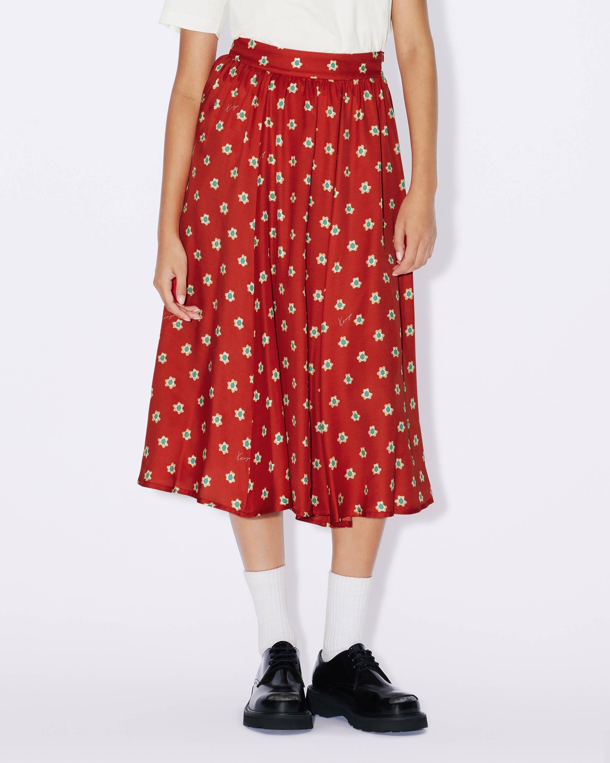 KENZO Teddy Flower midi skirt - 4