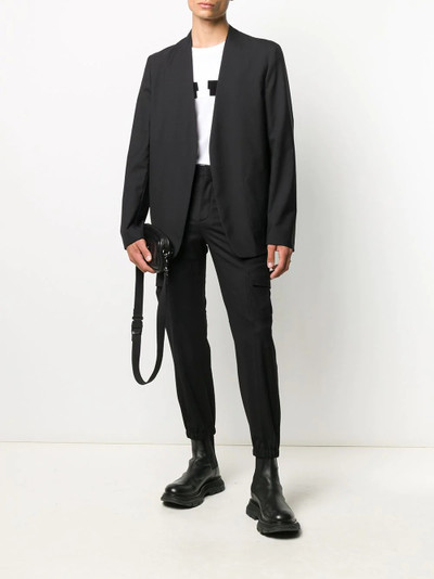 Neil Barrett cropped elasticated-cuff trousers outlook