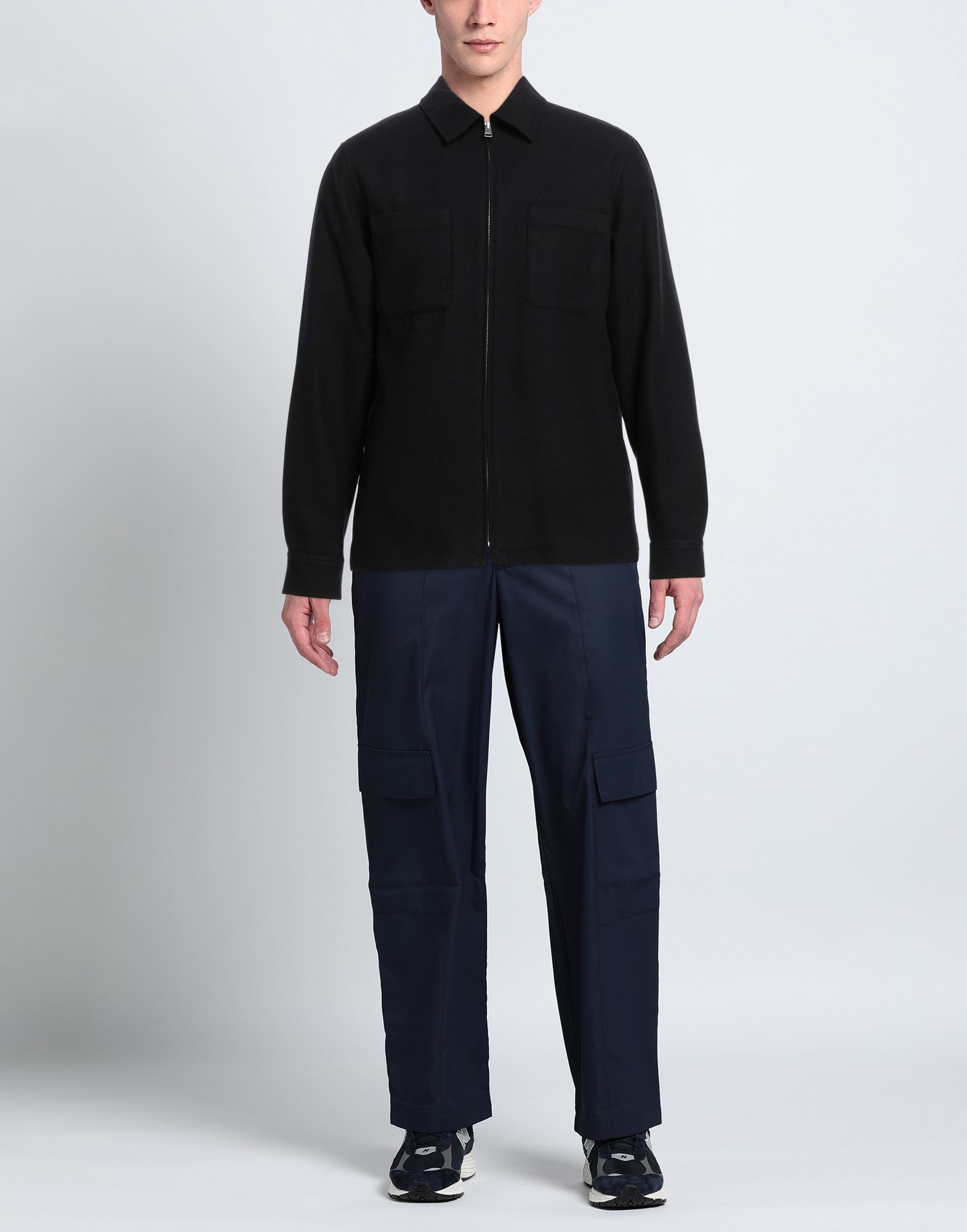 Midnight blue Men's Solid Color Shirt - 2
