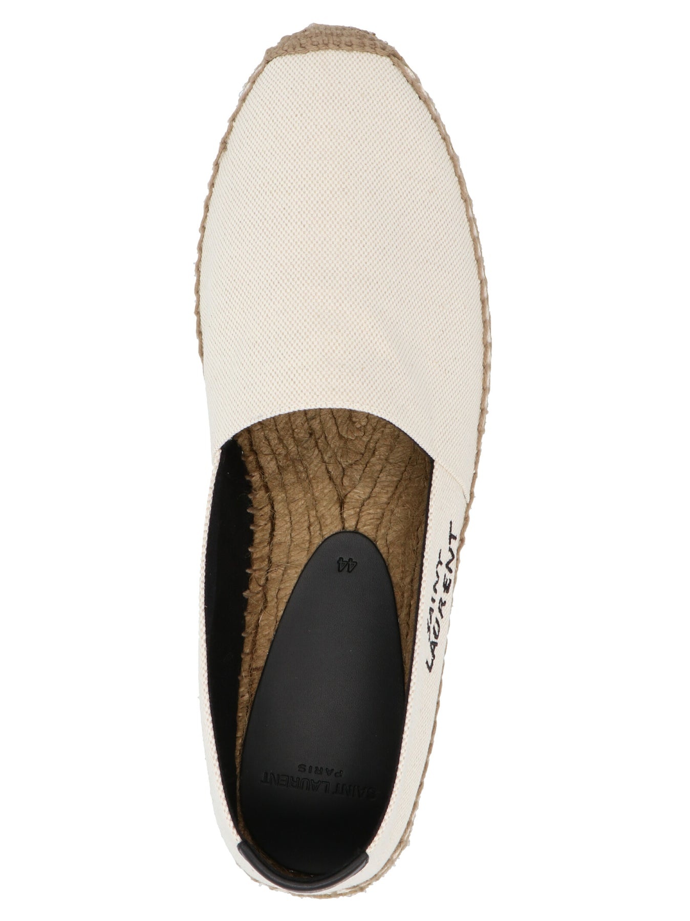 Logo Embroidery Espadrilles Flat Shoes Beige - 3