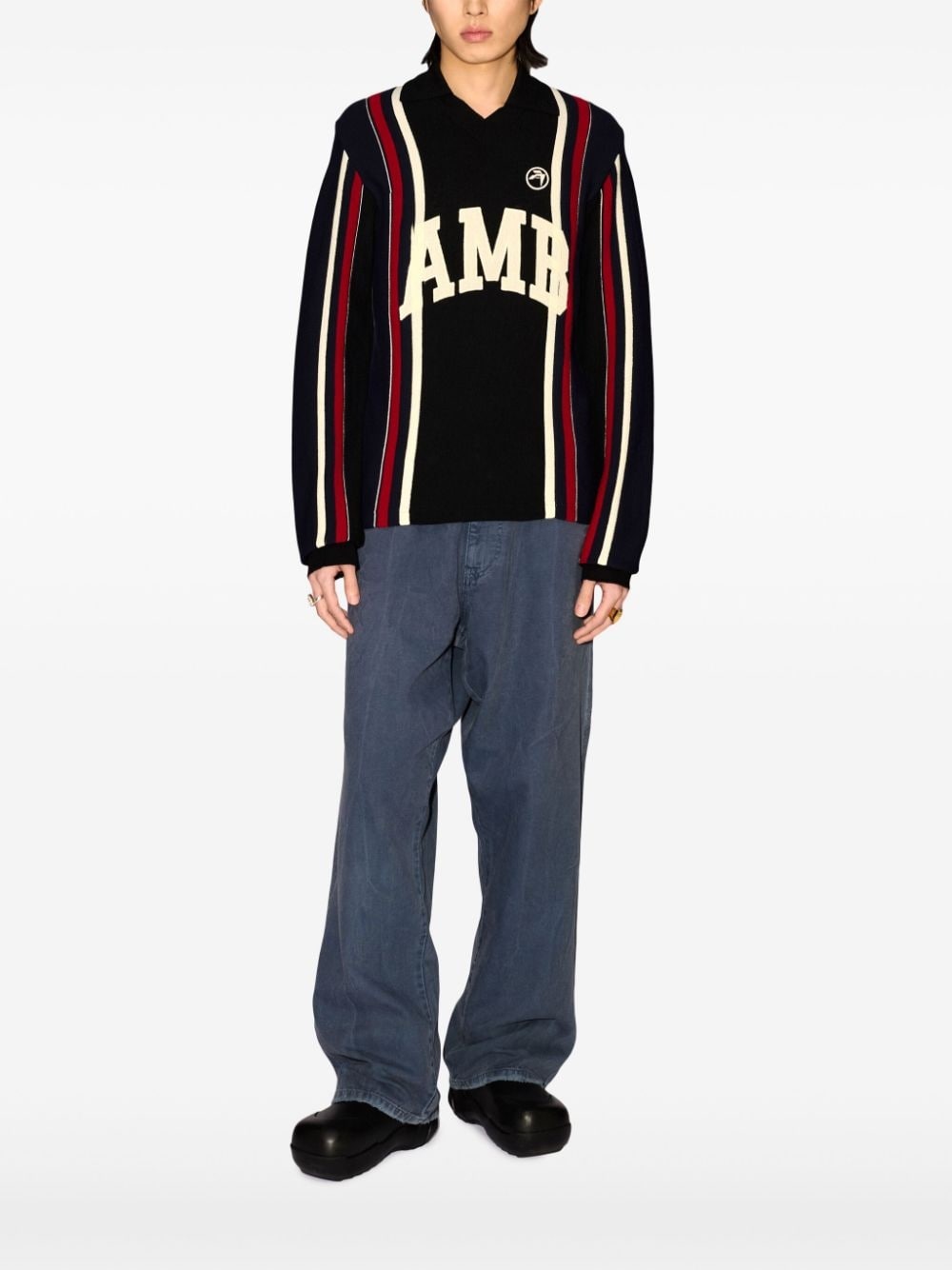 logo-embroidered jumper - 2