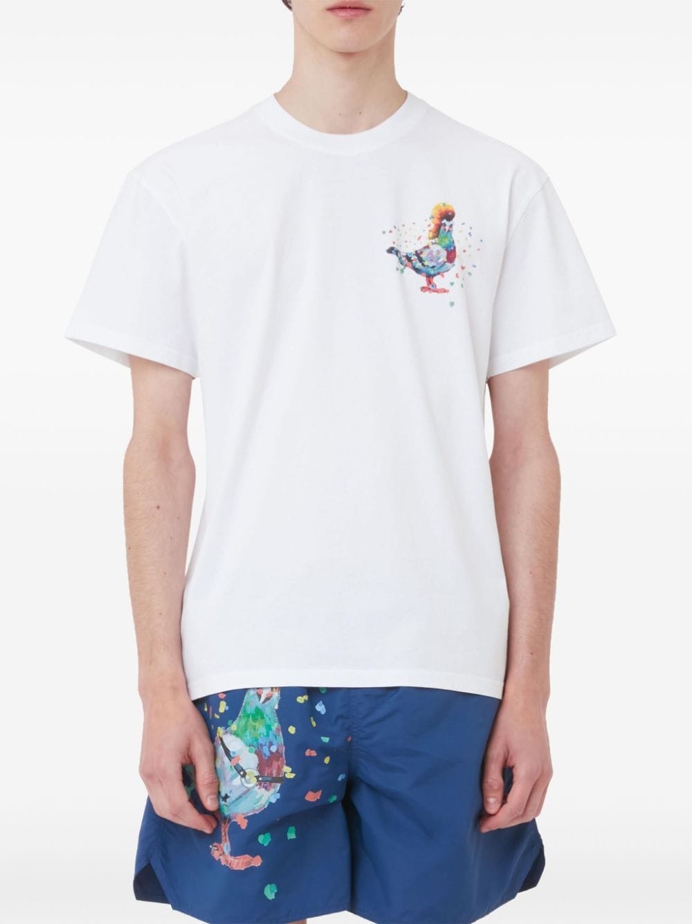 Pigeon organic-cotton T-shirt - 4