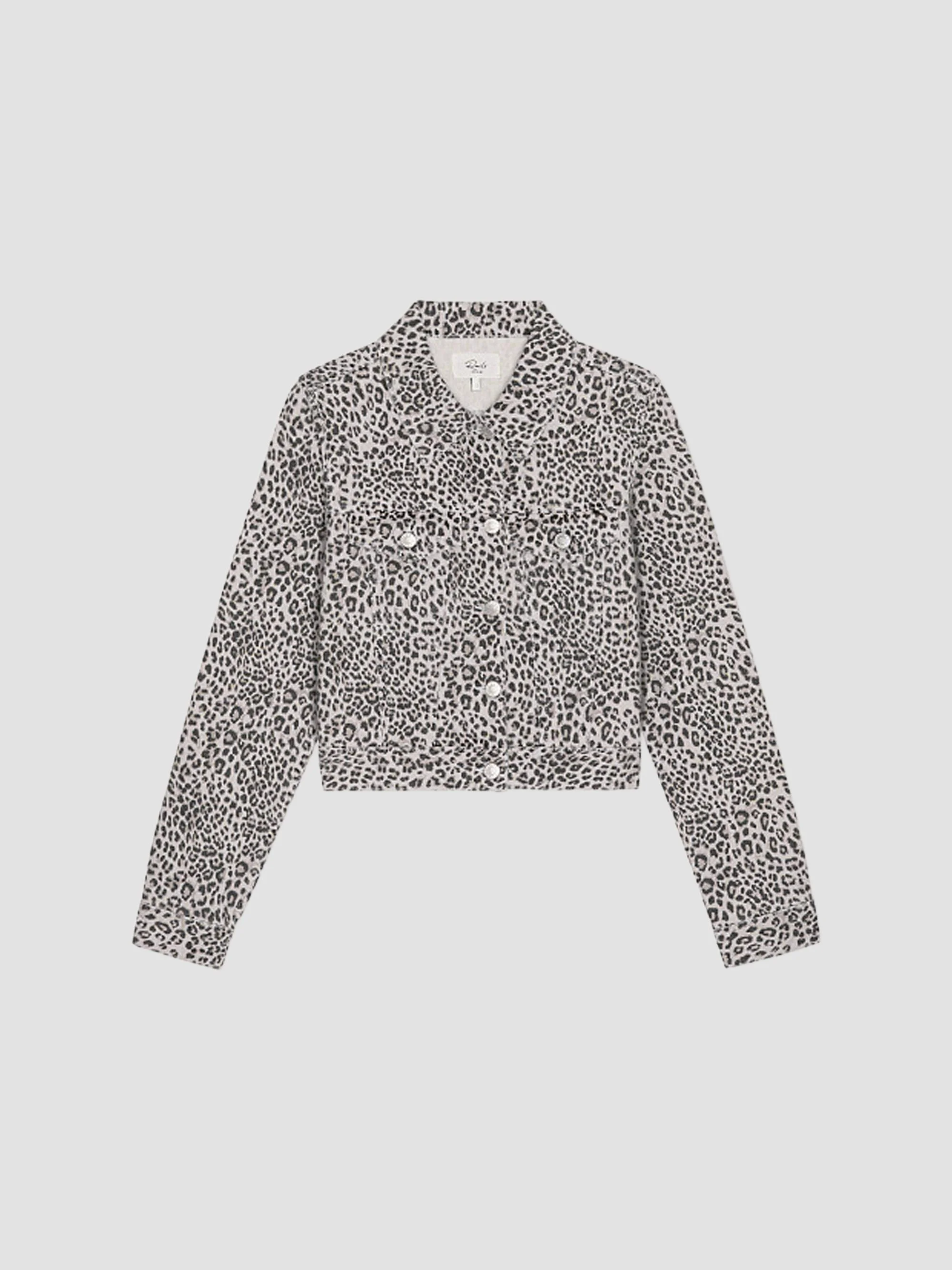 Women's Brea Cheetah-Print Denim Jacket - Ecru Cheetah - 1