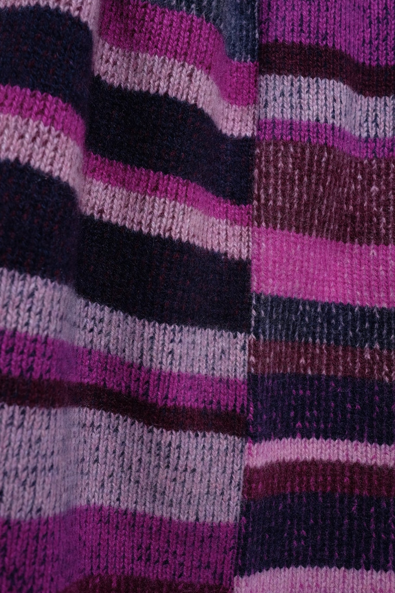 The Elder Statesman STRIPE SUPER SOFT CASHMERE BLANKET outlook