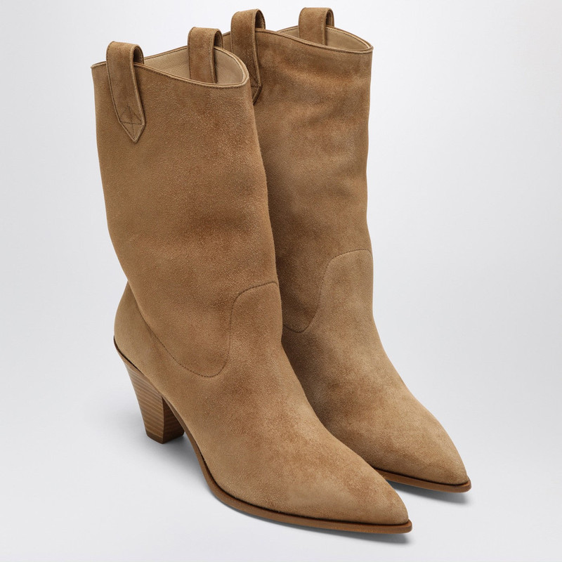 AQUAZZURA Boogie camel-coloured Texan boots outlook