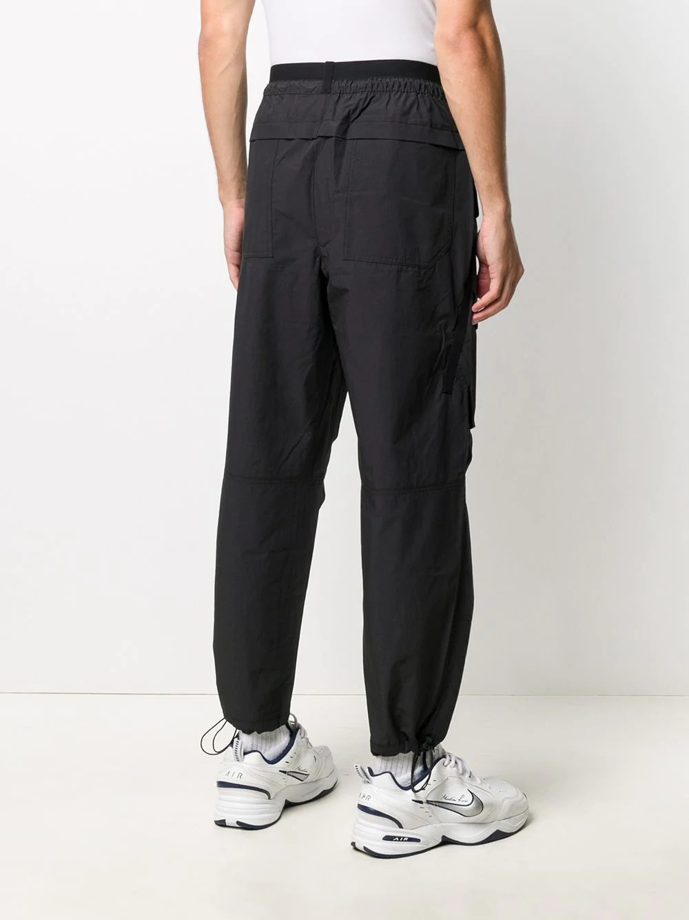 high-rise paperbag track pants - 4