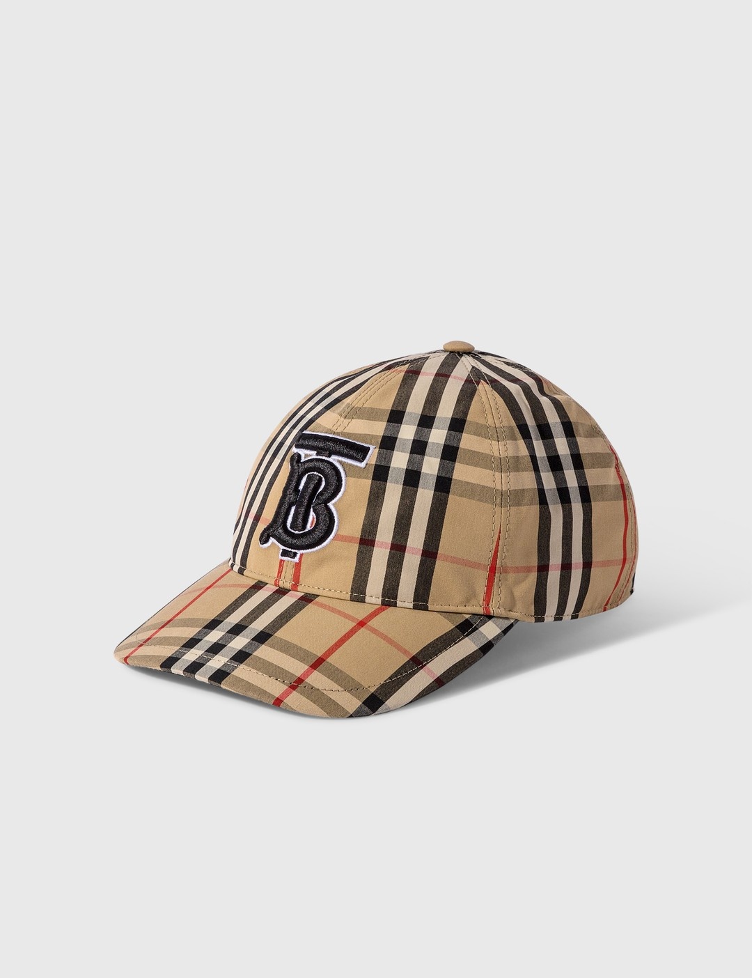 MONOGRAM MOTIF VINTAGE CHECK COTTON BASEBALL CAP - 4