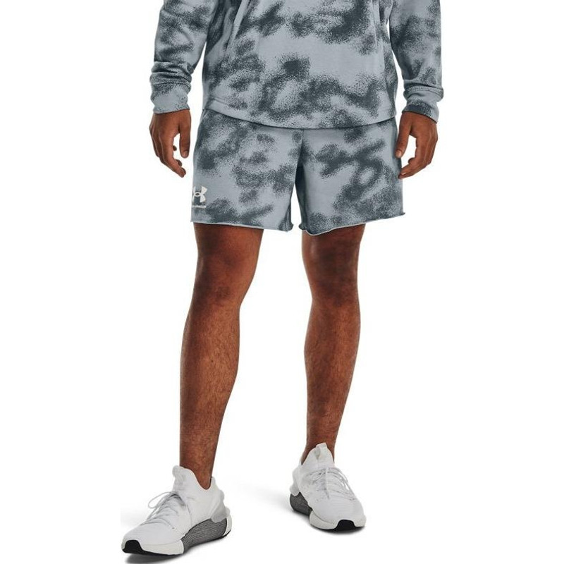 Under Armour Rival Terry 6inch Short 'Blue Grey' 1377578-465 3