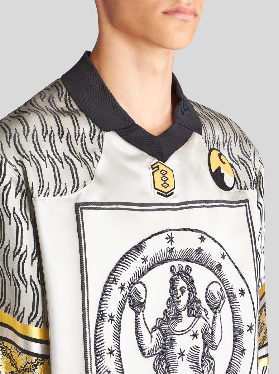 JACQUARD POLO SHIRT WITH ALLEGORY - 3