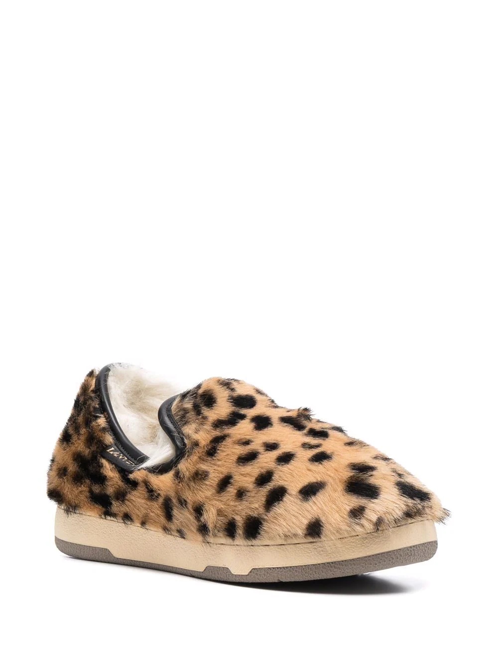 leopard-print flat slippers - 2