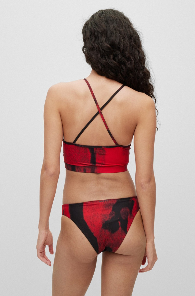 HUGO PRINTED BIKINI BRALETTE IN QUICK-DRYING STRETCH FABRIC outlook