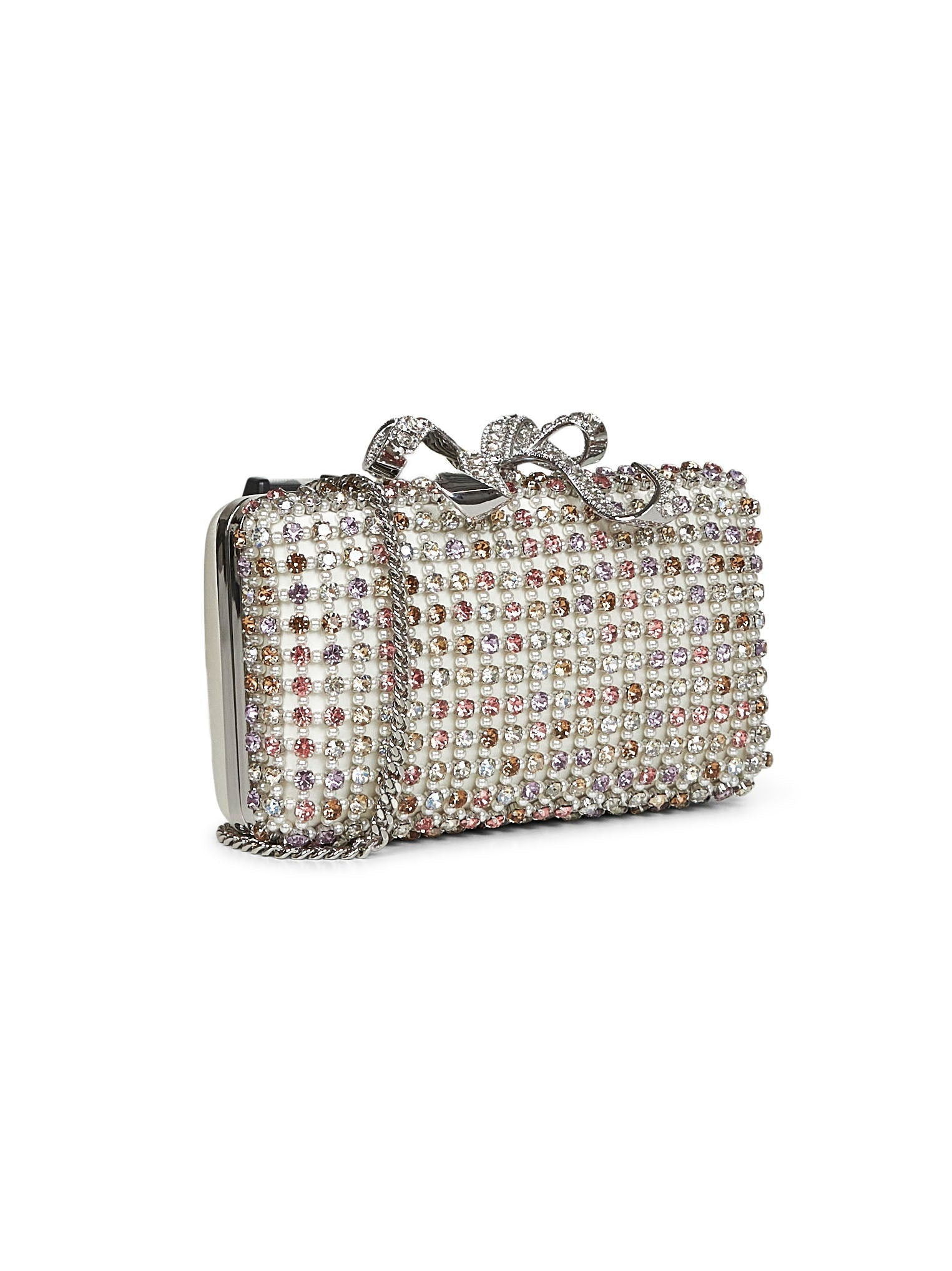 Self Portrait Women Multicolor Multi Crystal Clutch - 2