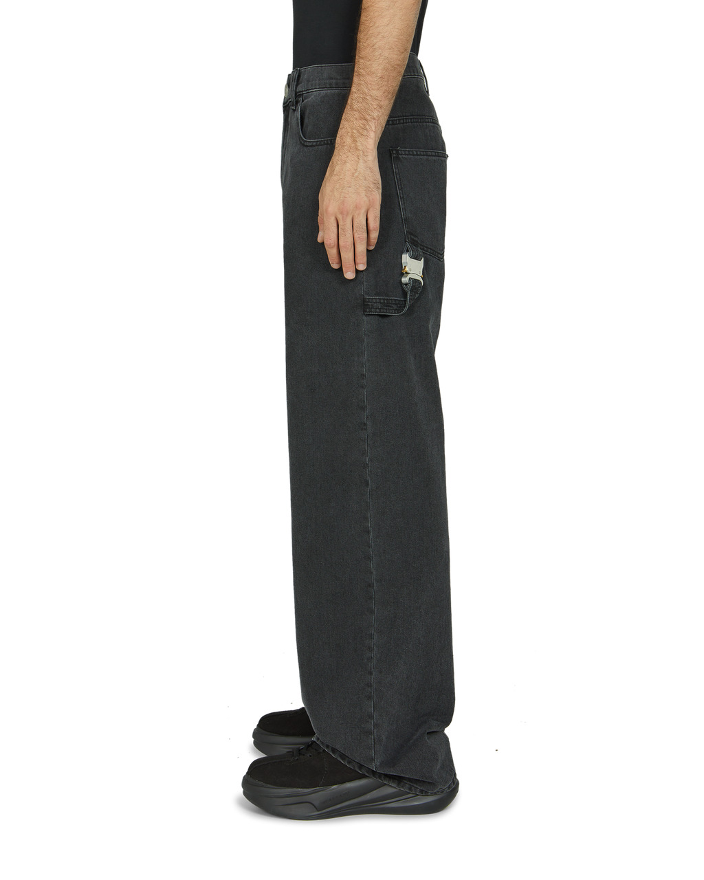 WIDE LEG JEANS WITH BUCKLE - 4