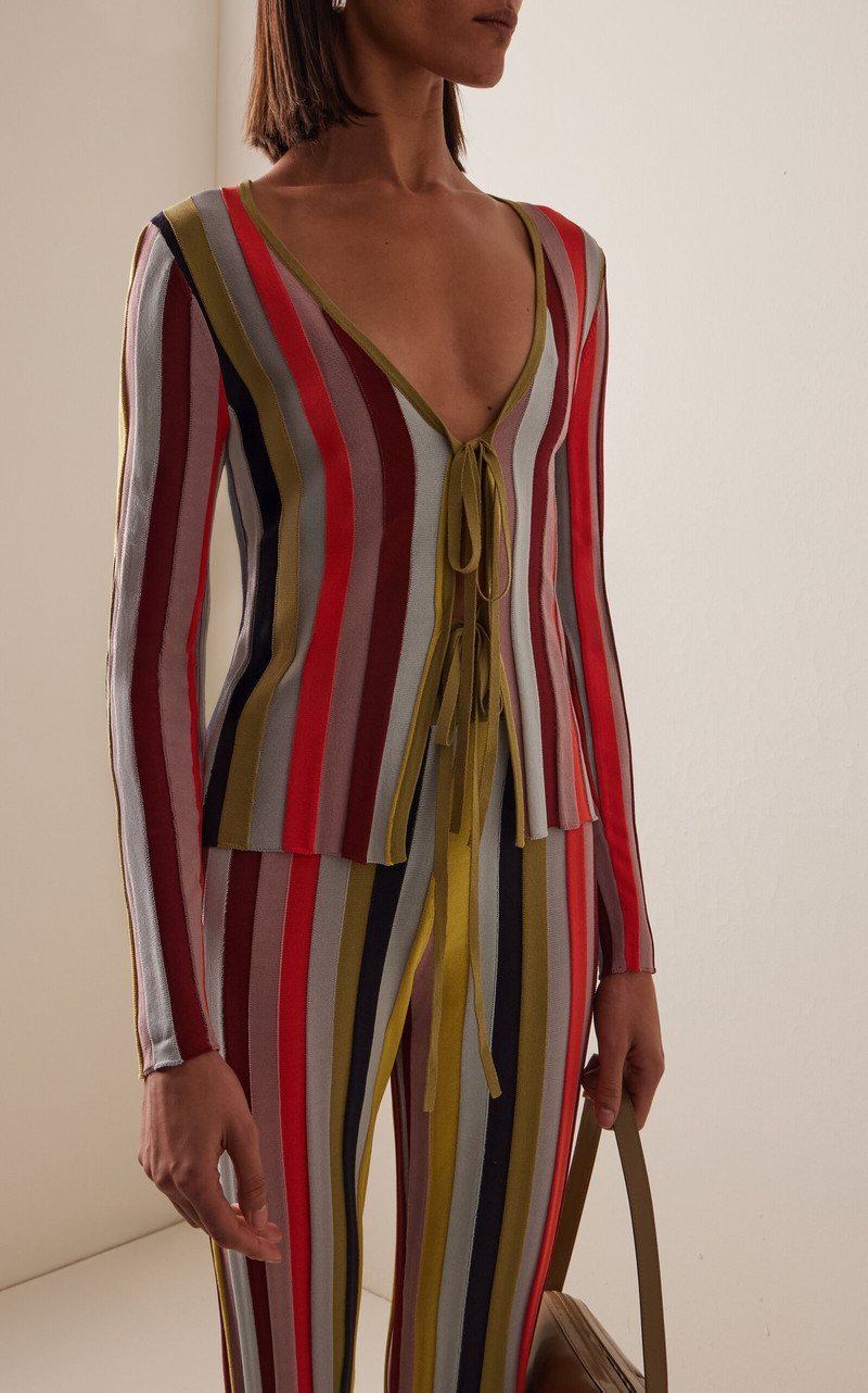 THIRD FORM Exclusive Rythym Striped Knit Top stripe outlook