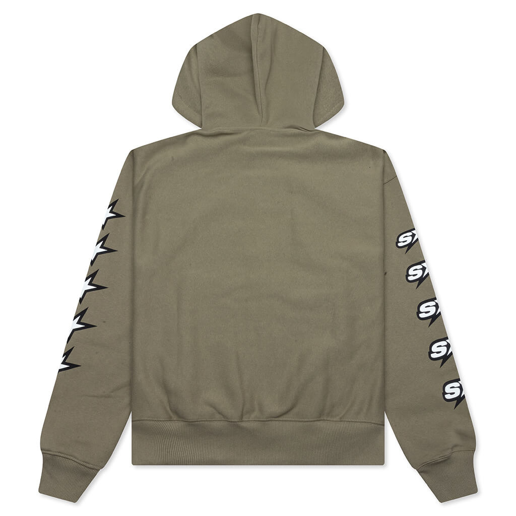 SPEEDWAY ZIP HOODIE - ARMY - 2