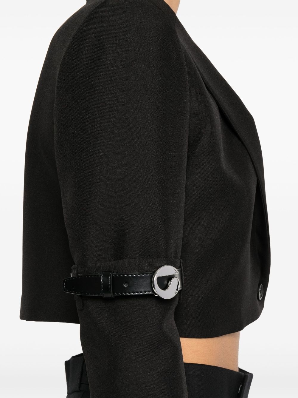 hybrid cropped blazer - 5