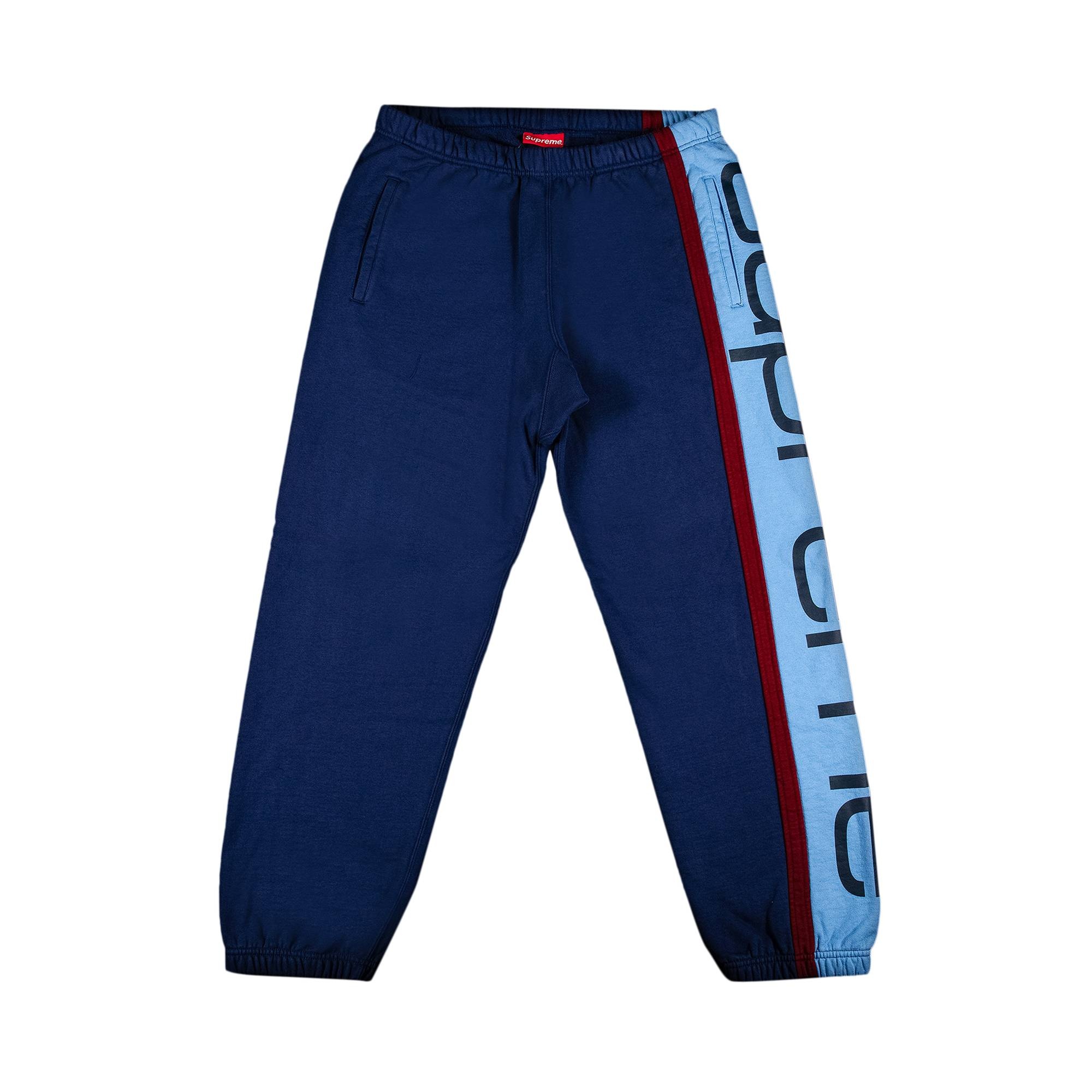 Supreme Big Logo Paneled Sweatpant 'Navy' - 1