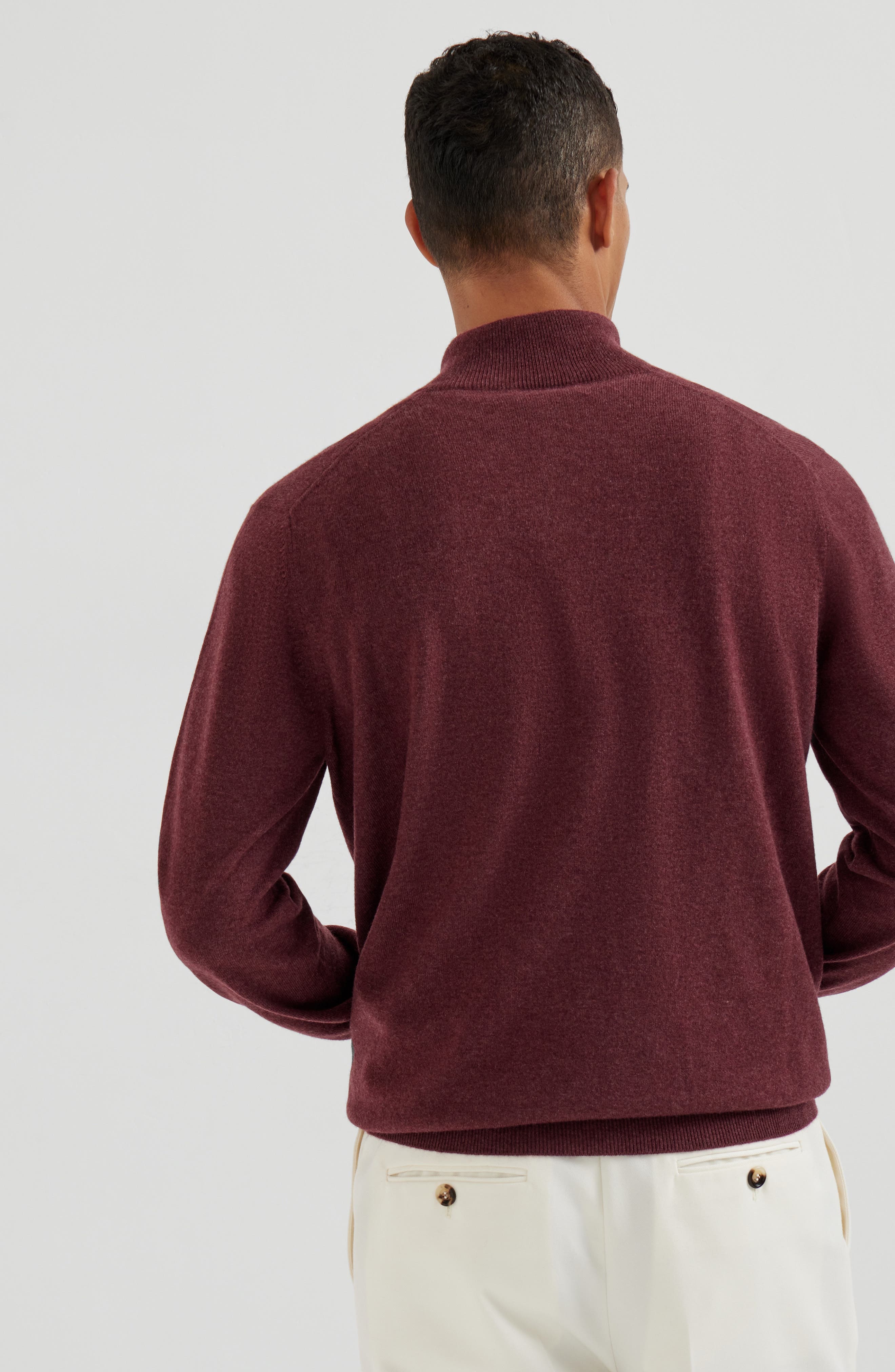 Brunello Cucinelli Cashmere sweater in Amaranth at Nordstrom - 3