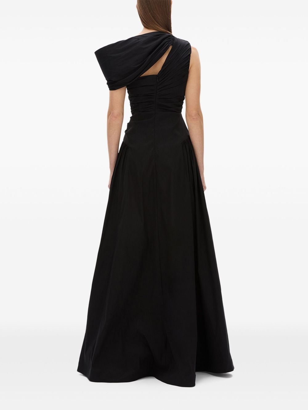 asymmetrical-detail evening dress - 5