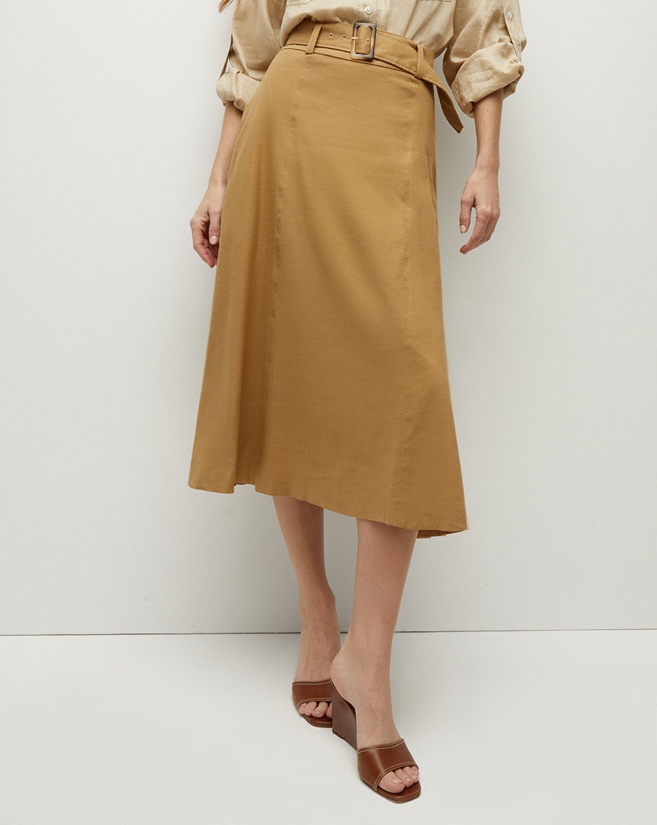 ARWEN STRETCH-LINEN SKIRT - 4
