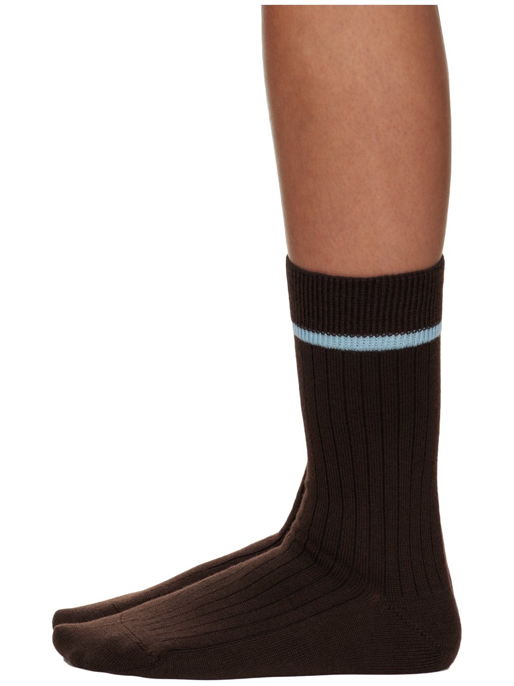 Brown Le Papier 'Les Chaussettes Noeud' Socks - 3