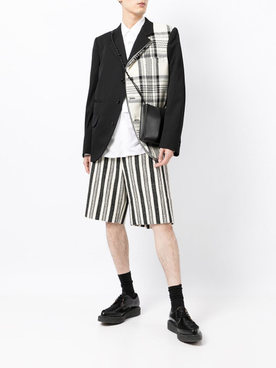 Comme des Garçons Homme Plus asymmetric-panel blazer outlook