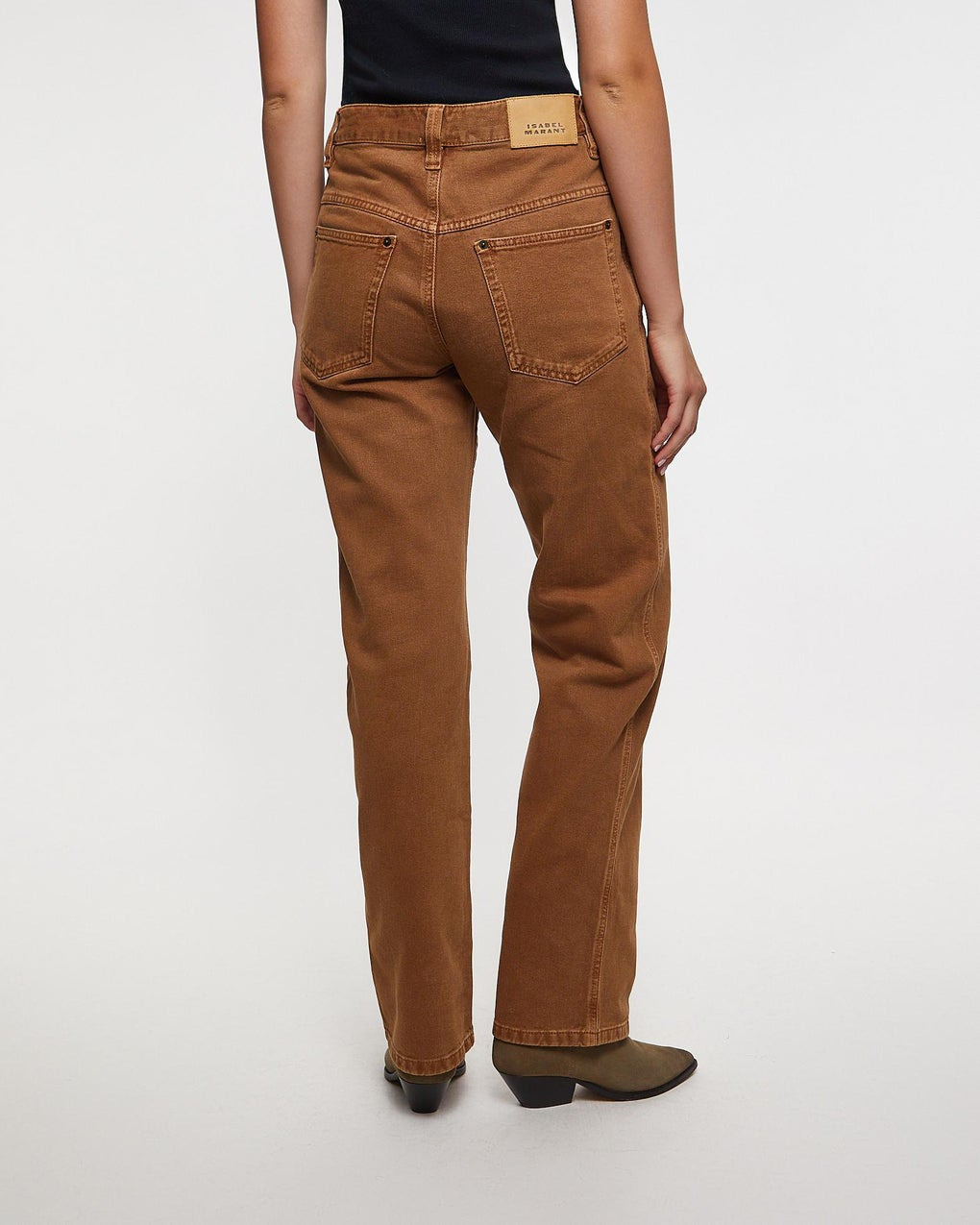 Trousers Brinley Gul/brun - 4