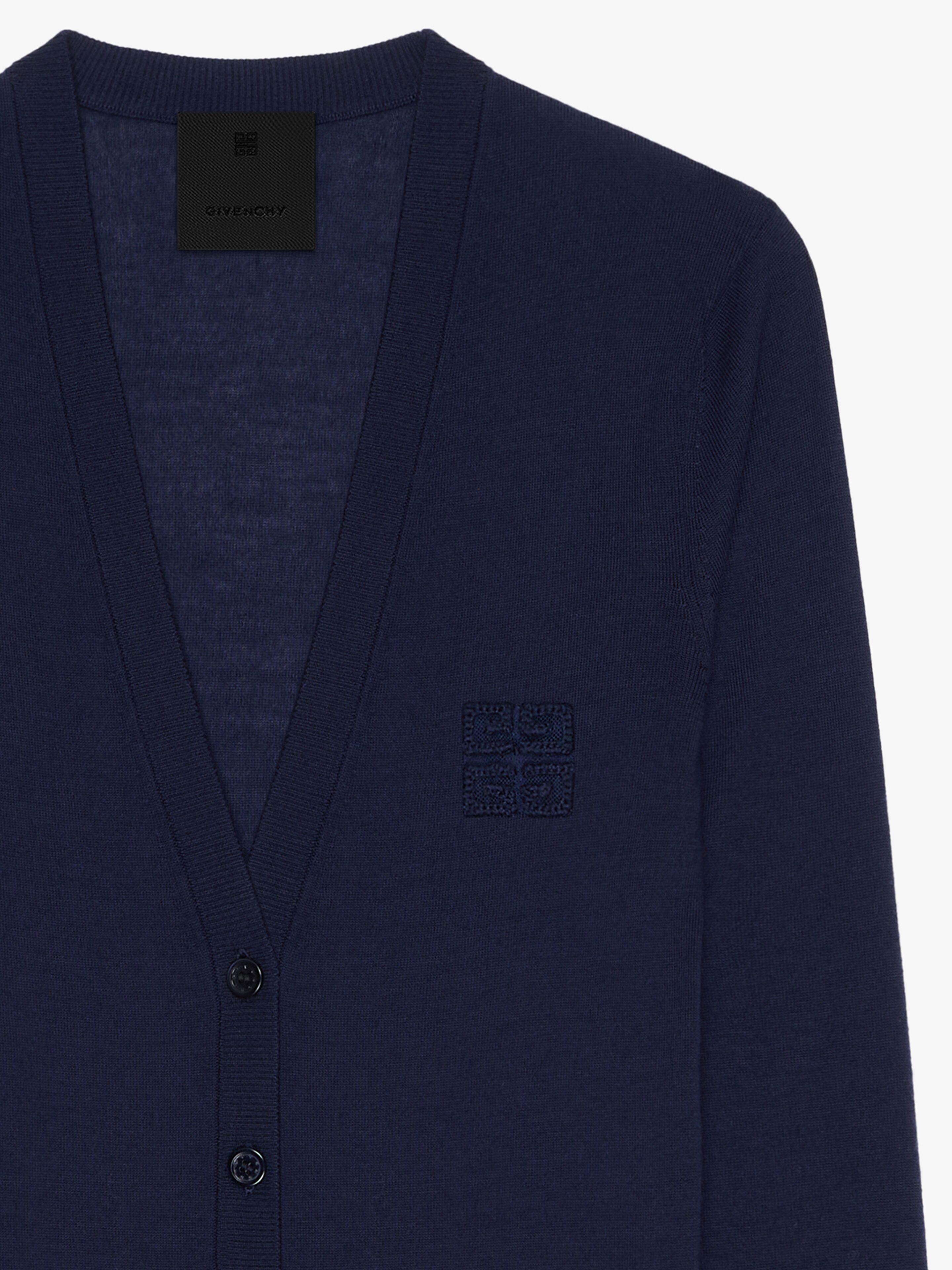 SLIM FIT CARDIGAN IN CASHMERE AND SILK - 4