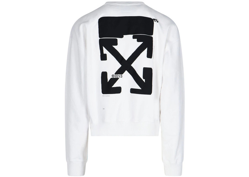 Off-White OFF-WHITE Tech Marker Crewneck White Black outlook