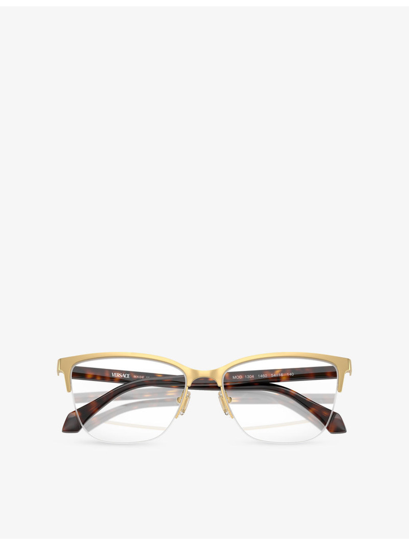 VE1304 Square-Frame Metal Optical Glasses 3
