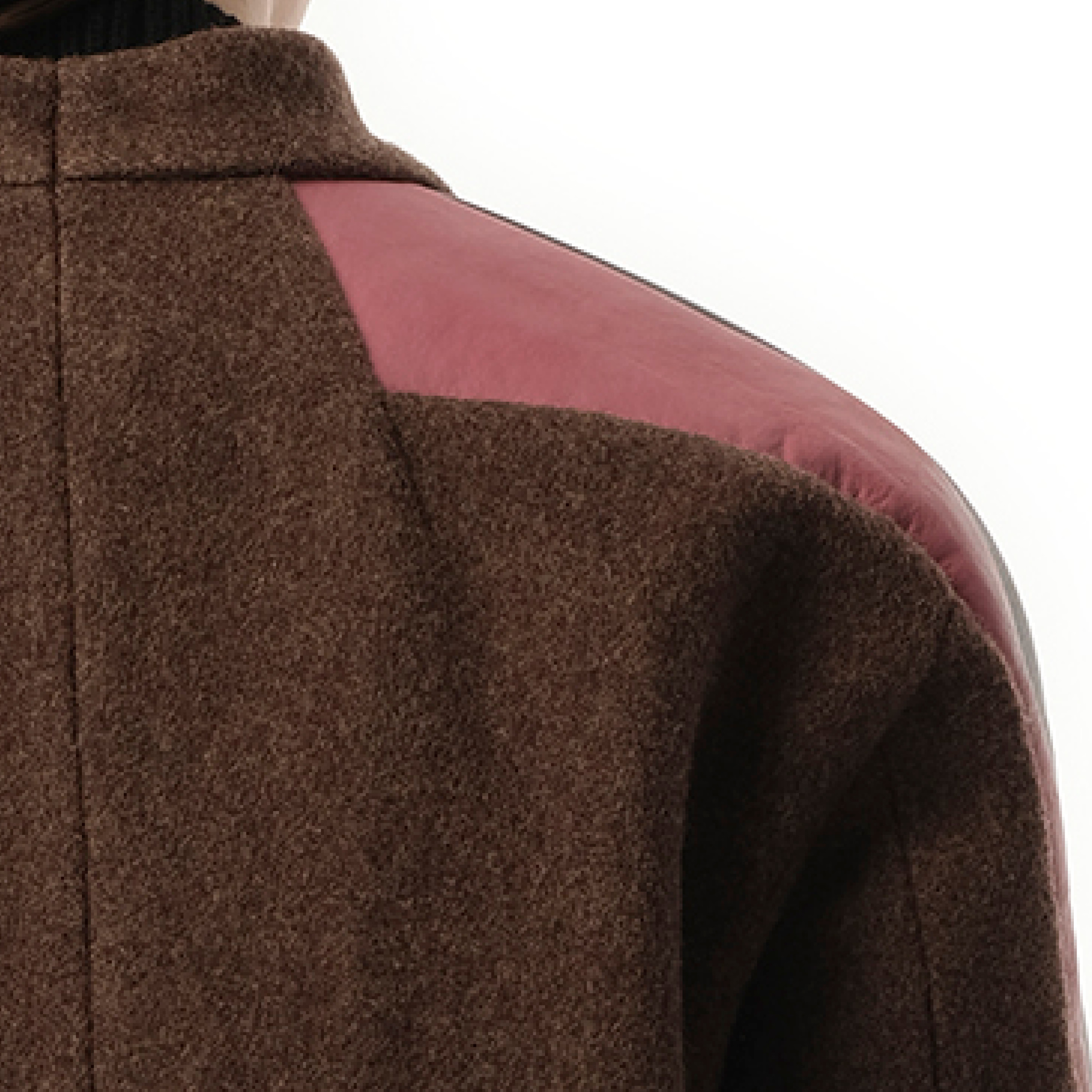 Officer Jacket in Brown/Black/Thulian - 3