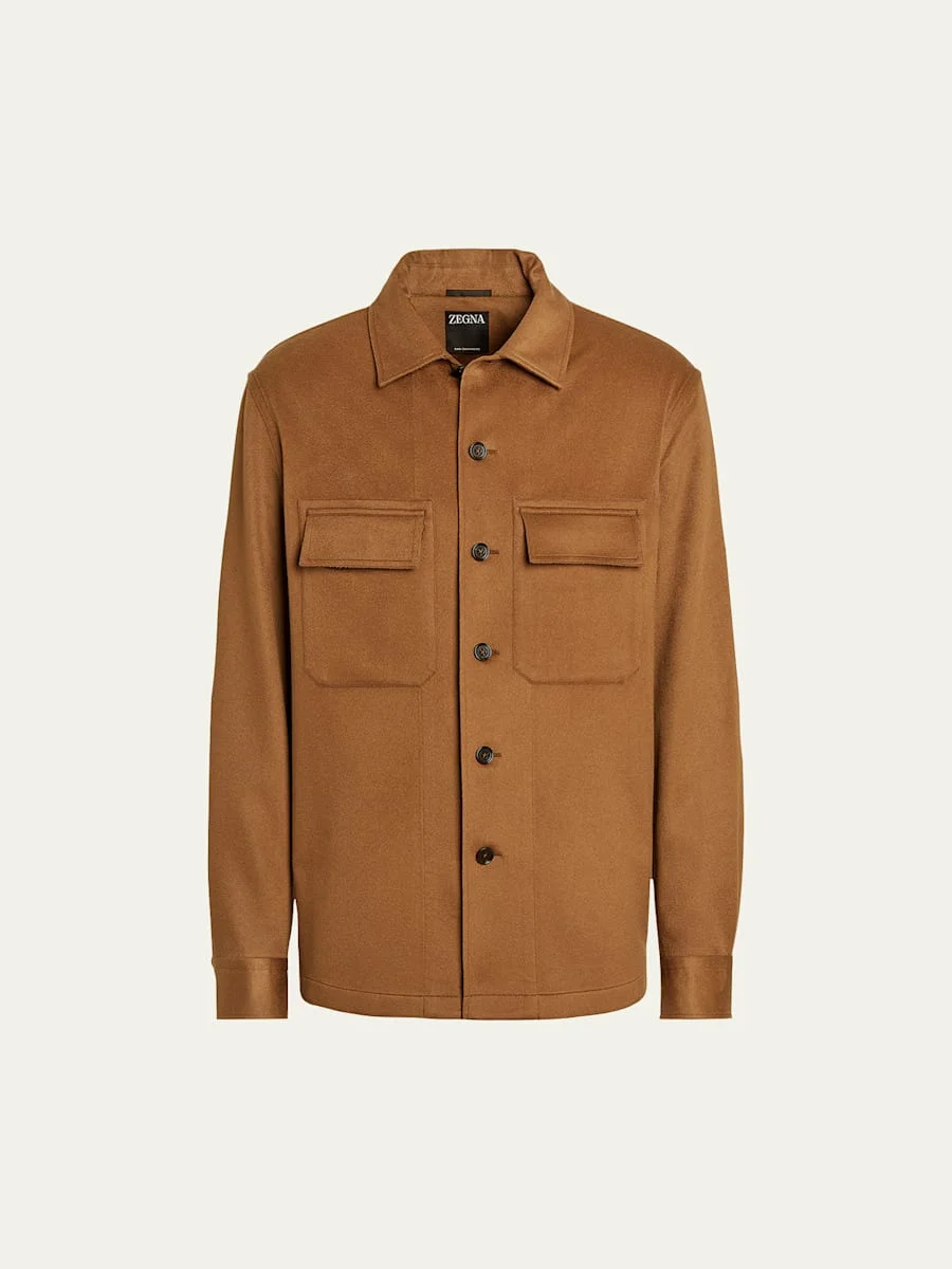Men's Cashmere Overshirt - 1