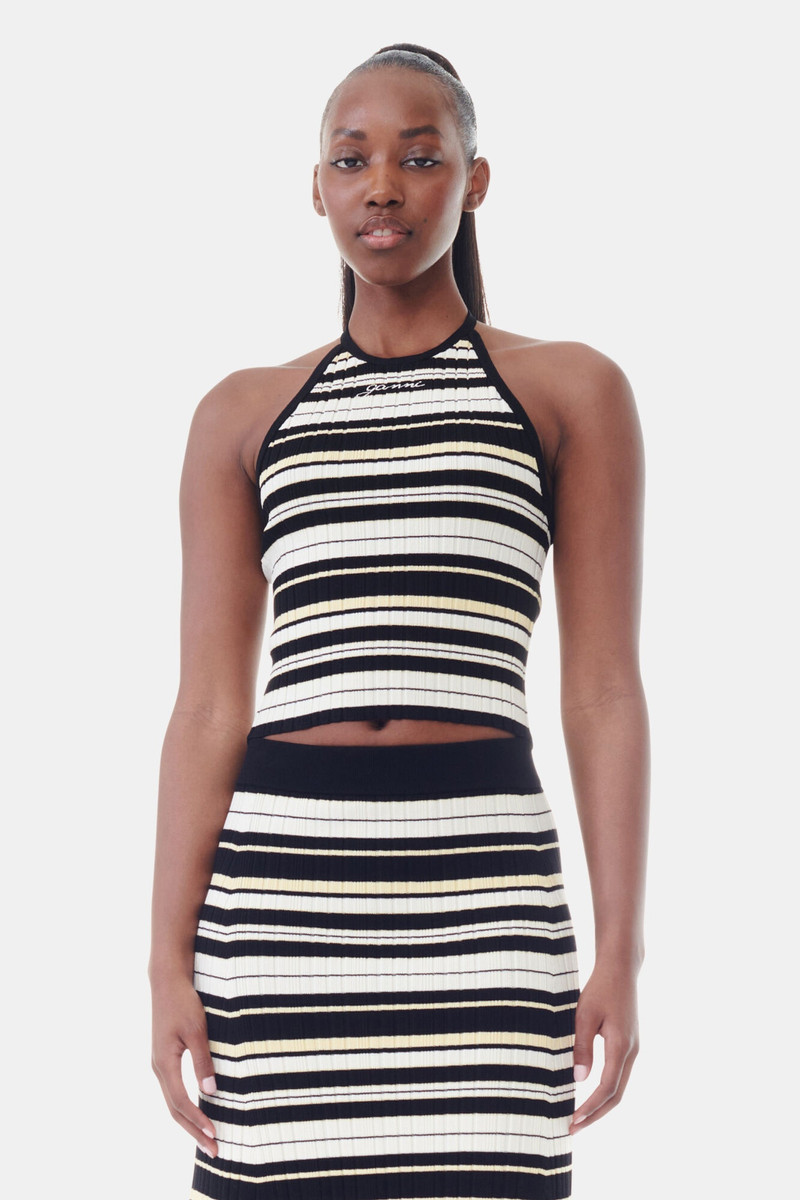 FUTURE STRIPED RIB LONG SKIRT 3