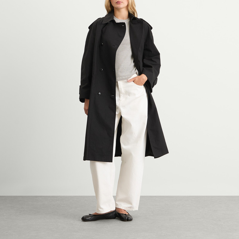 NOTHING WRITTEN Nothing Written Oversized Double-Breasted Trench outlook