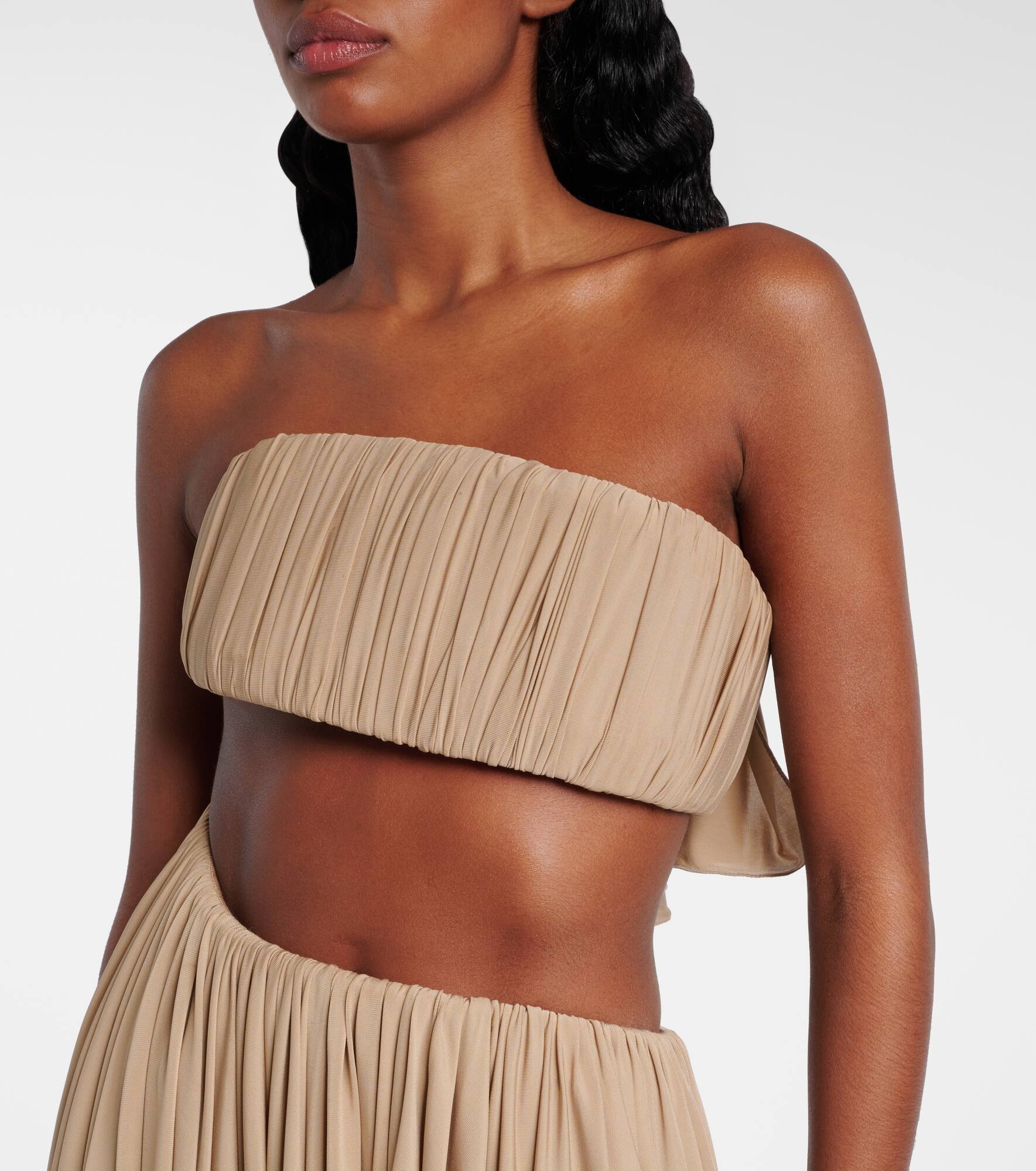 Spiral ruffled minidress - 4