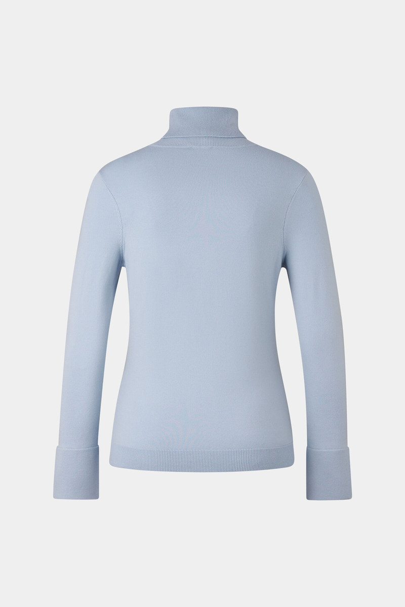 BOGNER Vinny turtleneck pullover in Light blue outlook