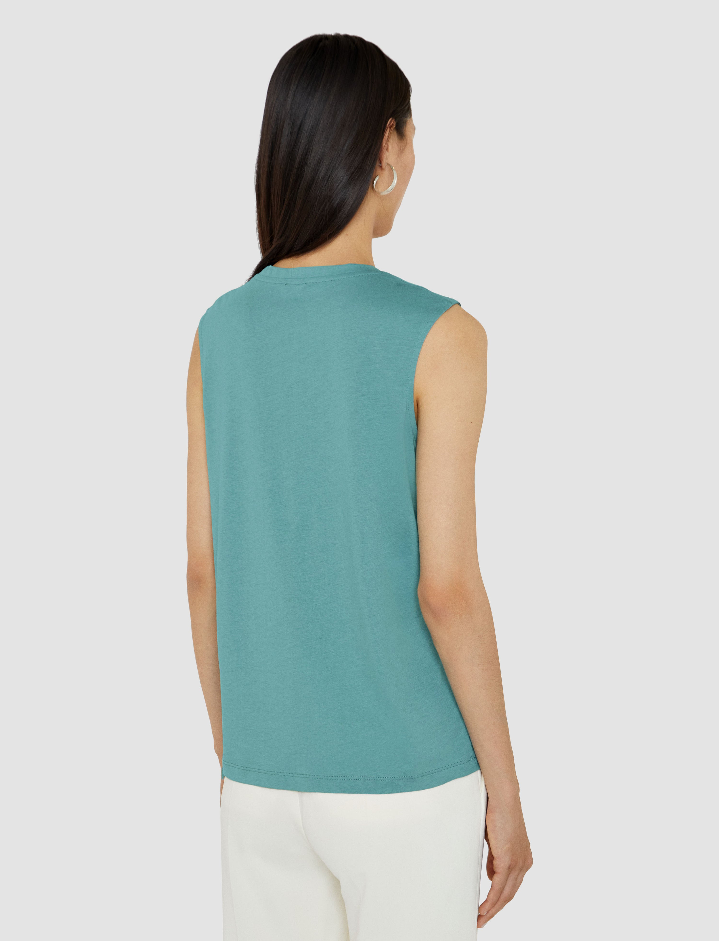 Cotton Silk Jersey Tank Top - 3