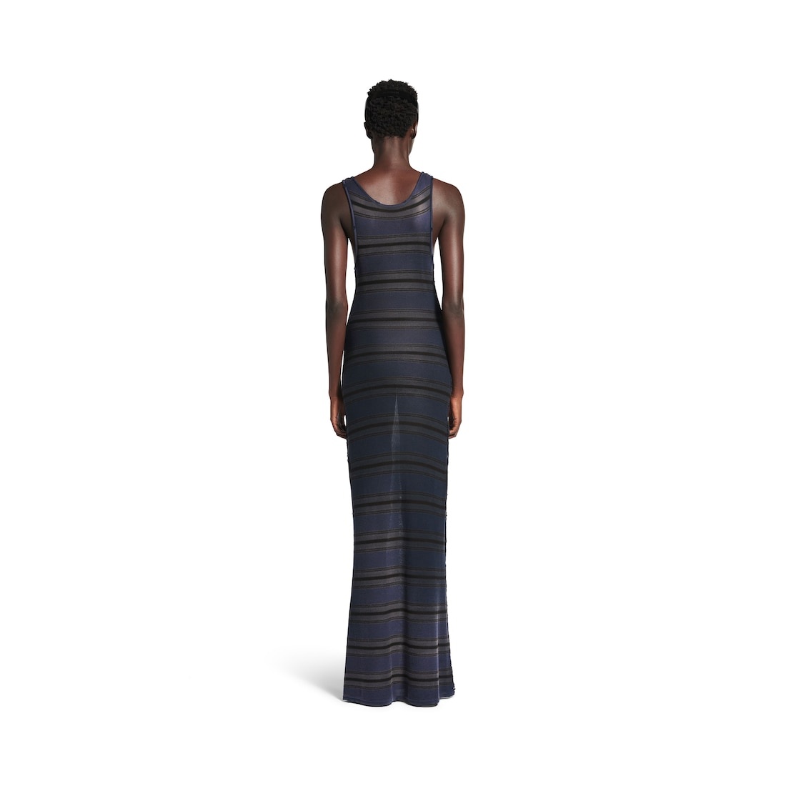 Women's Maxi Tank Top Dress in Black/multicolored - 4