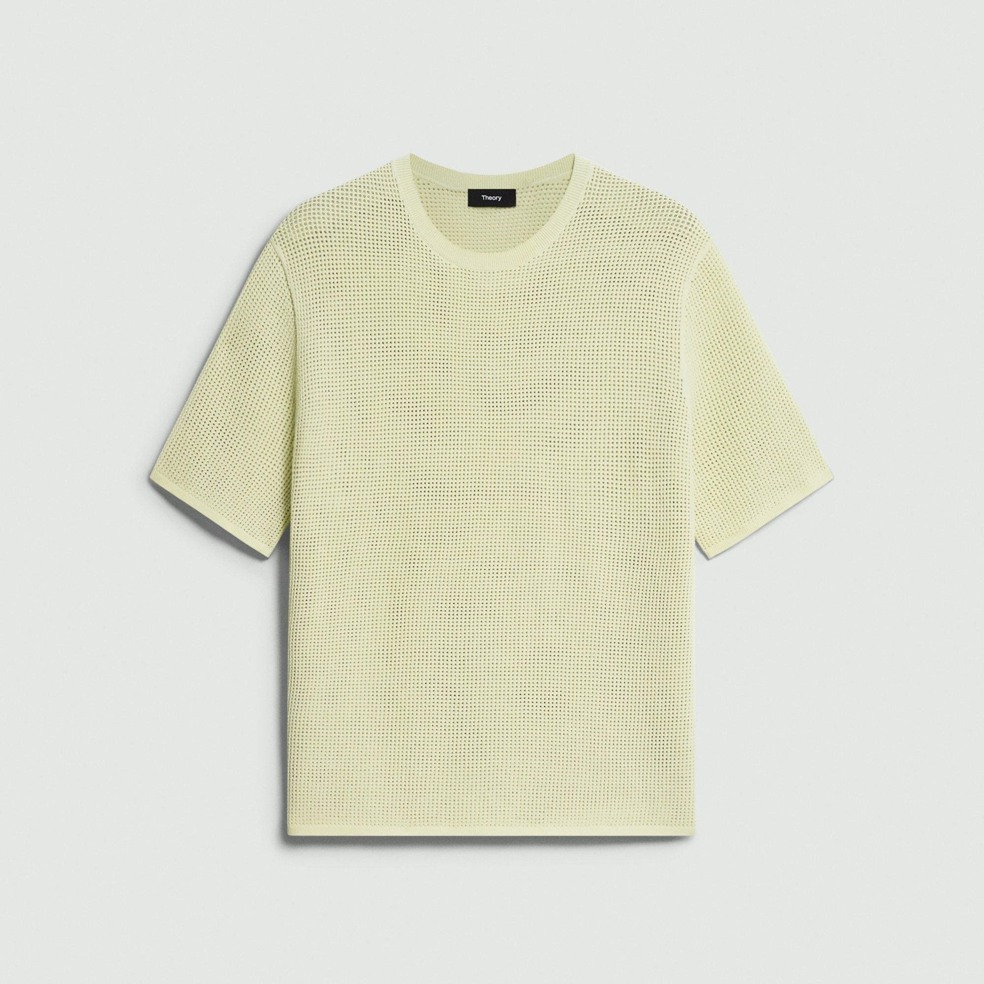Pointelle Tee in Crepe Knit - 1