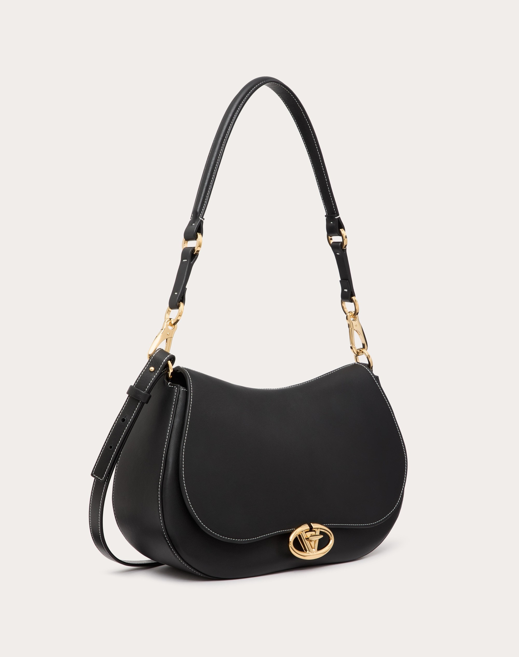 VALENTINO GARAVANI OHVAL MEDIUM SHOULDER BAG IN NAPPA CALFSKIN - 3