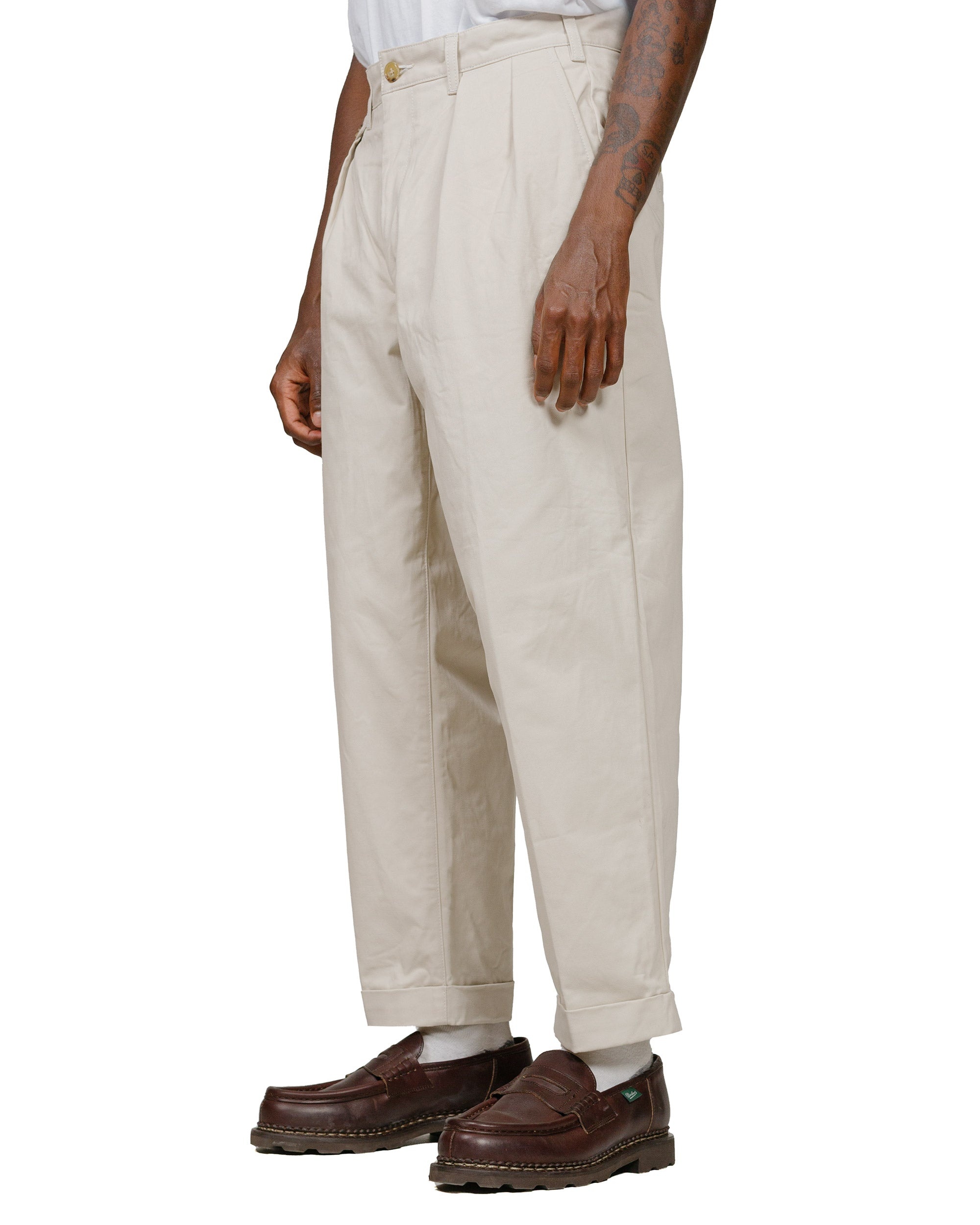 2Pleats Twill Cement - 2