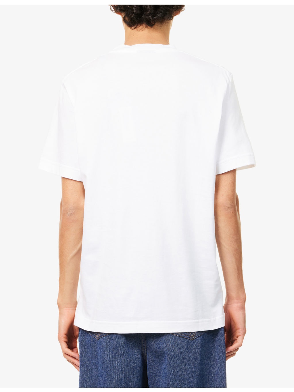 Knitted-Panel Crewneck Cotton-Jersey T-Shirt - 4