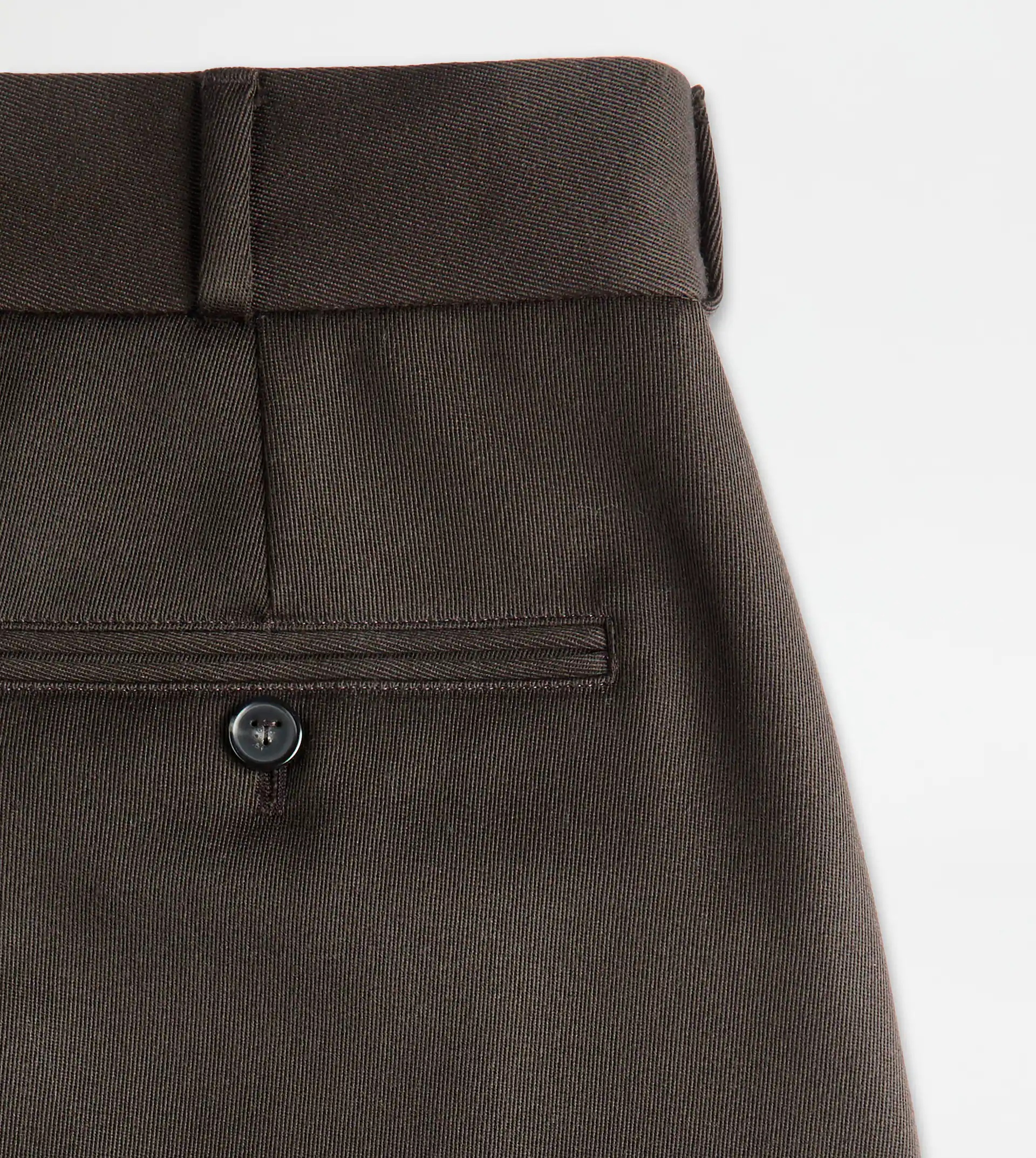 CLASSIC PANTS IN WOOL - BROWN - 3