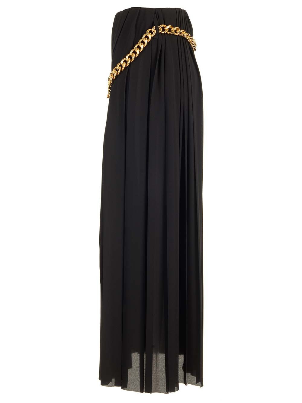Technical Crepe Pleated Skirt Skirts Black - 3