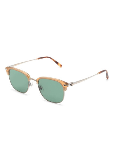 MATSUDA matte Clubmaster-frame tinted sunglasses outlook