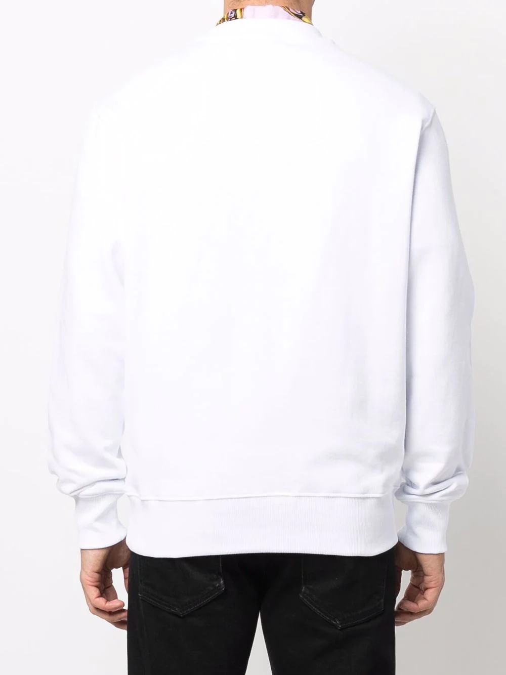 logo-print cotton sweatshirt - 4