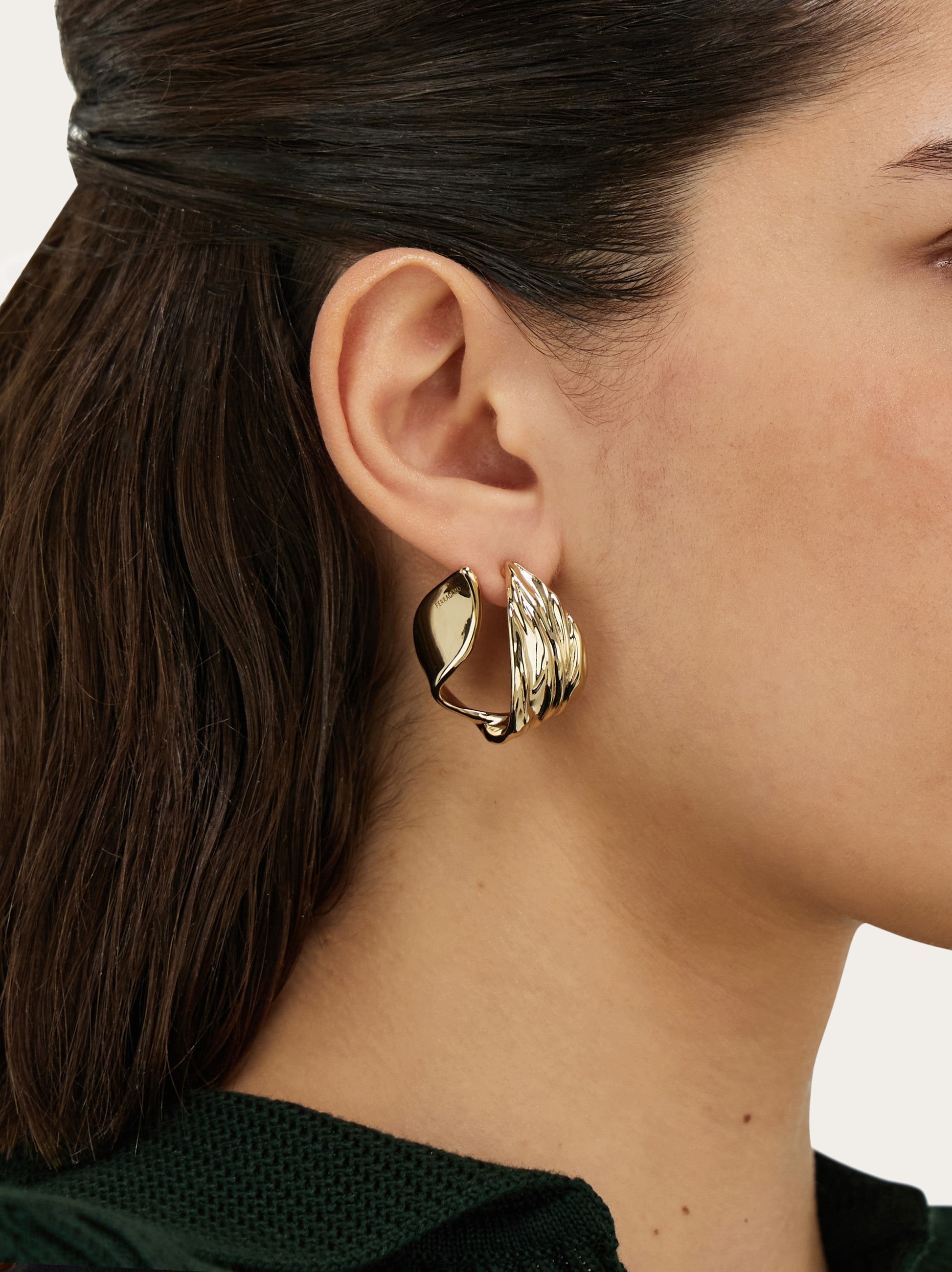 Draped earring - 3