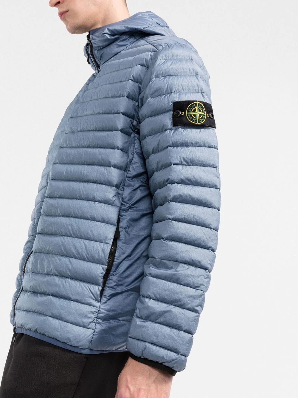 Compass-patch padded jacket - 3